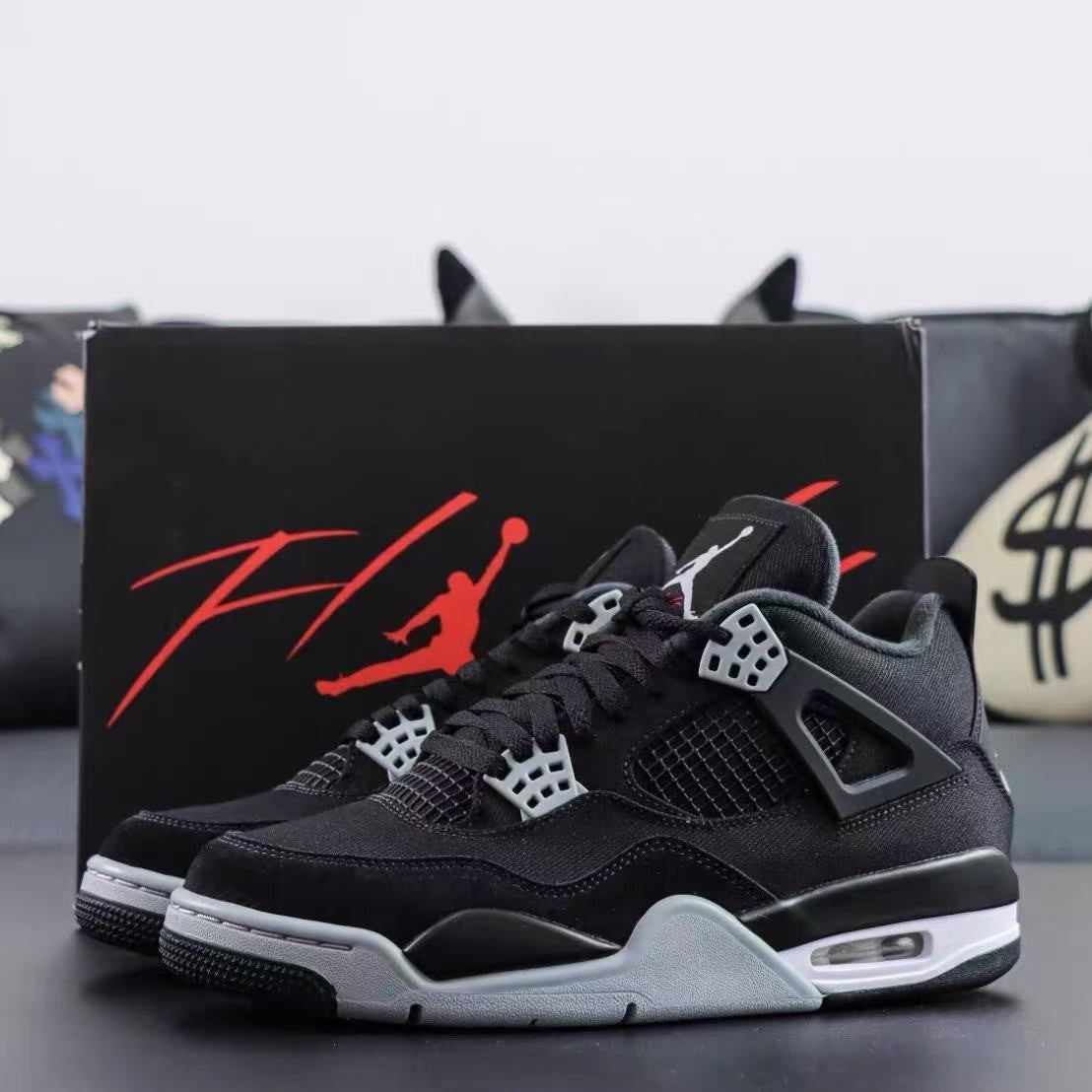 Jordan Air Jordan 4 Men'S Mid Top Retro Basketball Shoes Sneakers