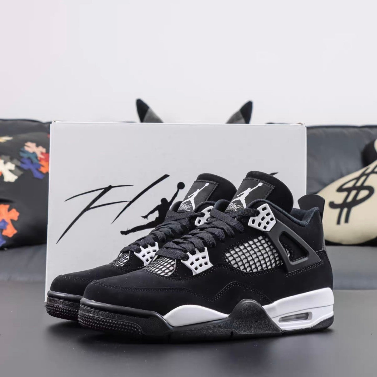 Jordan Air Jordan 4 Men'S Mid Top Retro Basketball Shoes Sneakers