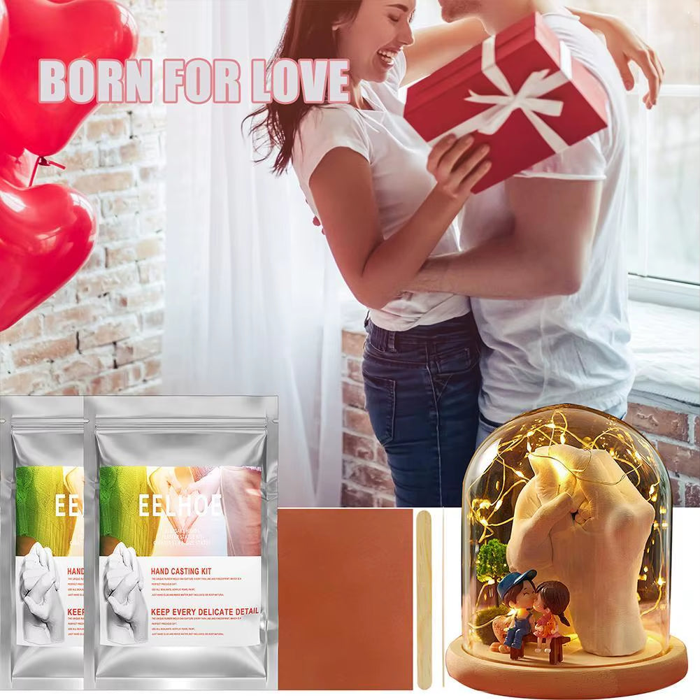 3D Hands Mold Casting 50G Kit Clone Powder Model Powder Set Model Foot Couple Valentine'S Print Baby DIY 3D Model Hand Day I5Z8