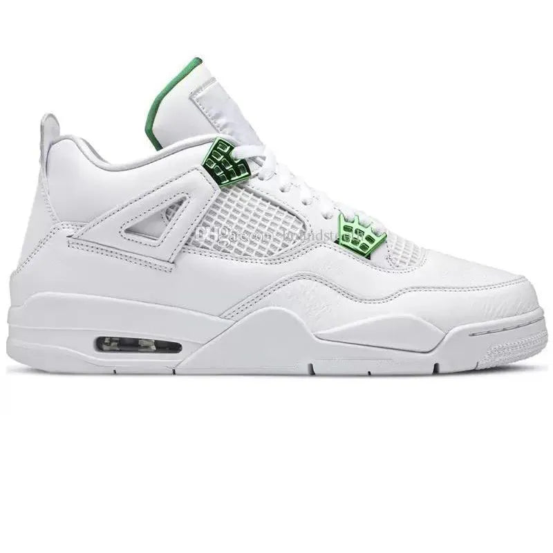 With Box 4 Orchid Basketball Shoes 4S Bred Metallic Gold Black Cat University Blue White Oreo White Cement 2025 Sneakers