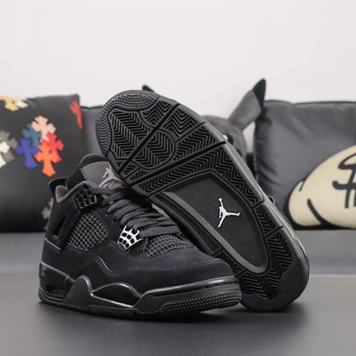 Jordan Air Jordan 4 Men'S Mid Top Retro Basketball Shoes Sneakers