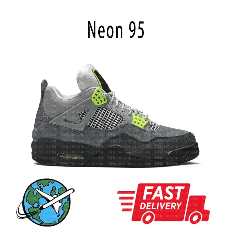 With Box 4 Orchid Basketball Shoes 4S Bred Metallic Gold Black Cat University Blue White Oreo White Cement 2025 Sneakers