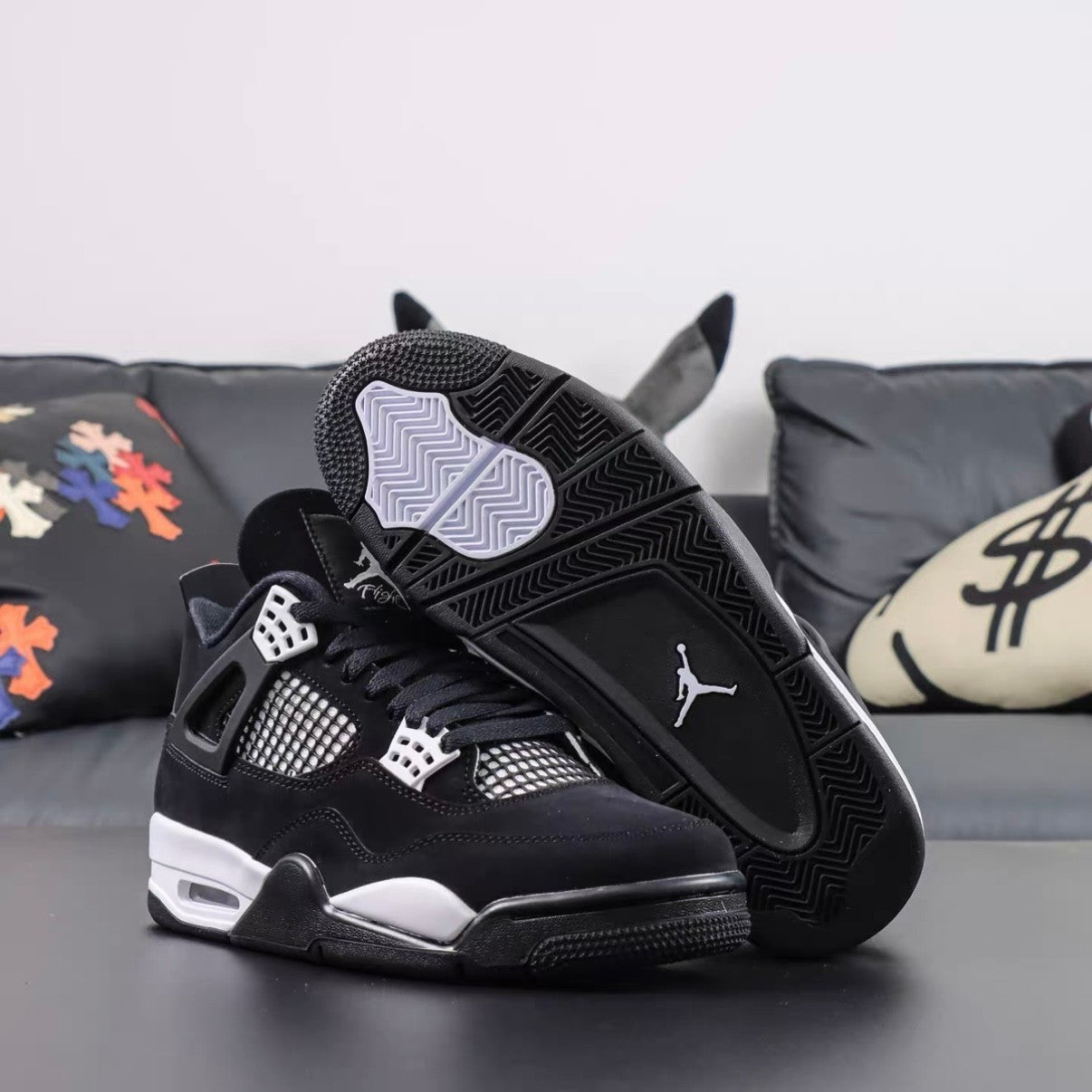 Jordan Air Jordan 4 Men'S Mid Top Retro Basketball Shoes Sneakers