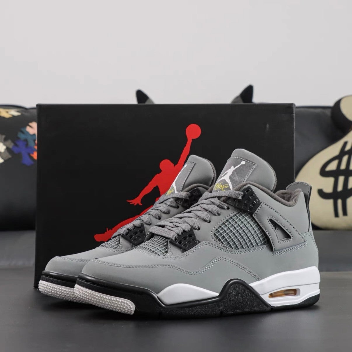 Jordan Air Jordan 4 Men'S Mid Top Retro Basketball Shoes Sneakers