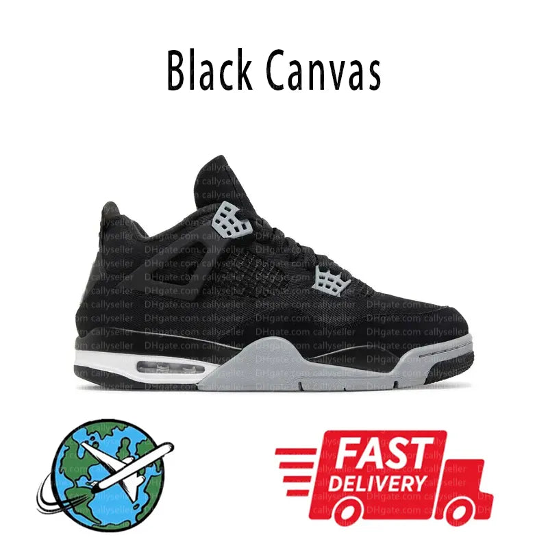 With Box 4 Orchid Basketball Shoes 4S Bred Metallic Gold Black Cat University Blue White Oreo White Cement 2025 Sneakers