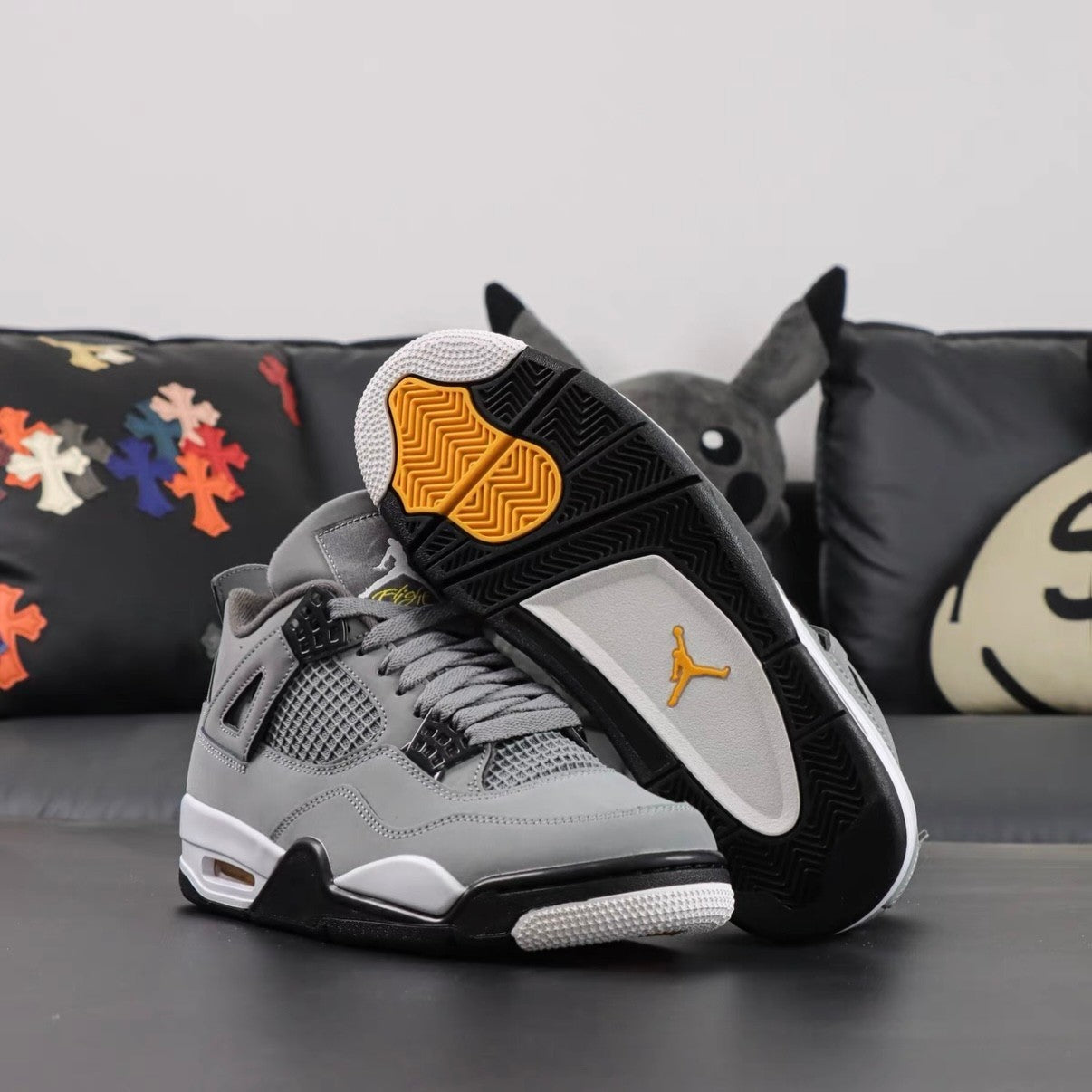 Jordan Air Jordan 4 Men'S Mid Top Retro Basketball Shoes Sneakers
