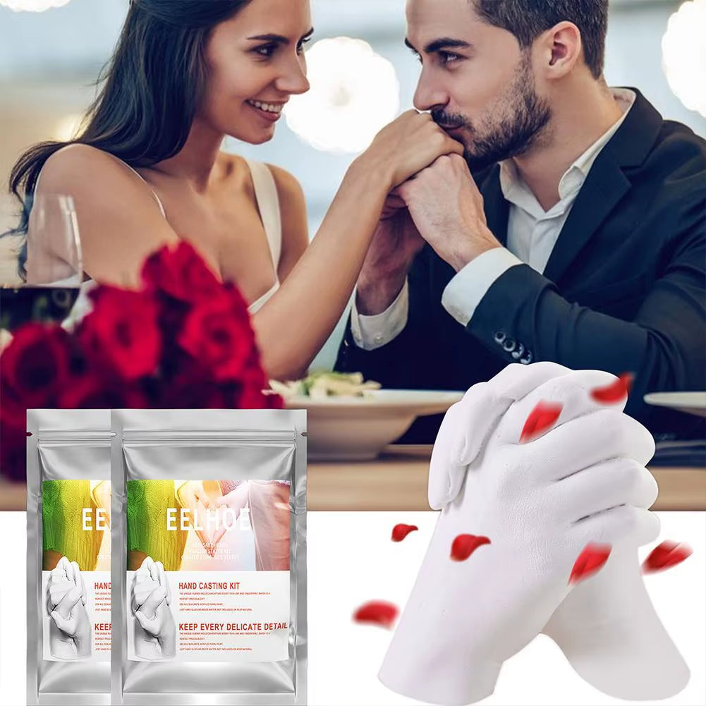3D Hands Mold Casting 50G Kit Clone Powder Model Powder Set Model Foot Couple Valentine'S Print Baby DIY 3D Model Hand Day I5Z8