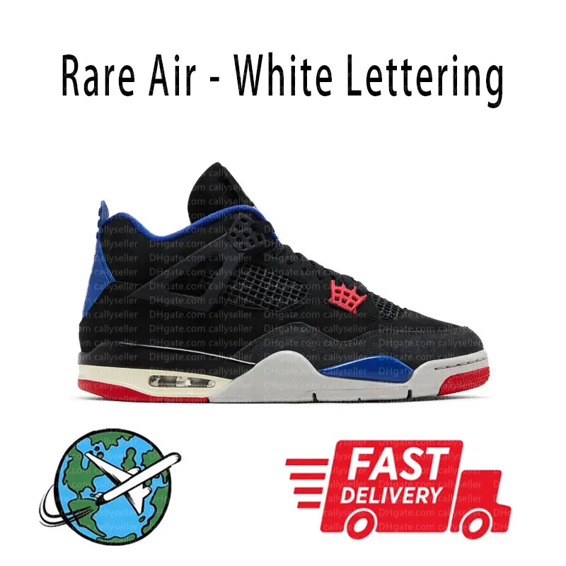 With Box 4 Orchid Basketball Shoes 4S Bred Metallic Gold Black Cat University Blue White Oreo White Cement 2025 Sneakers