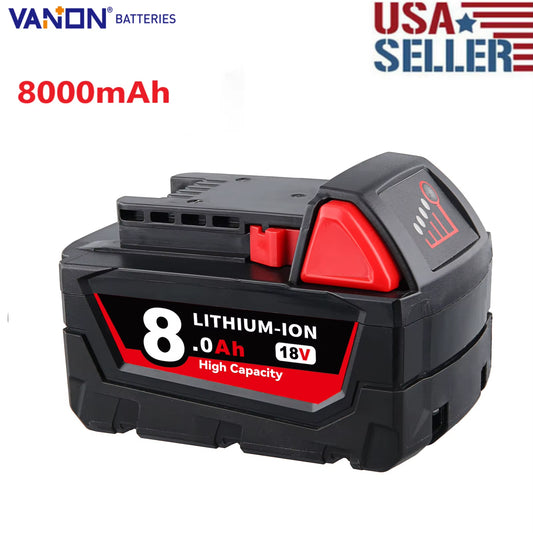 VANON 8.0AH Battery Replace  18V M18 48-11-1811 48-11-1815 48-11-1820 Battery Pin Suit  Power Tools