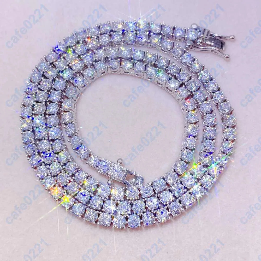 Fashion Designer Moissanite Tennis Chain Vvs Choker Kendrascott Heart Pendant 925 Sterling Silver Necklace for Women Men Luxury Jewelry Gold Necklace Gift Box AAA