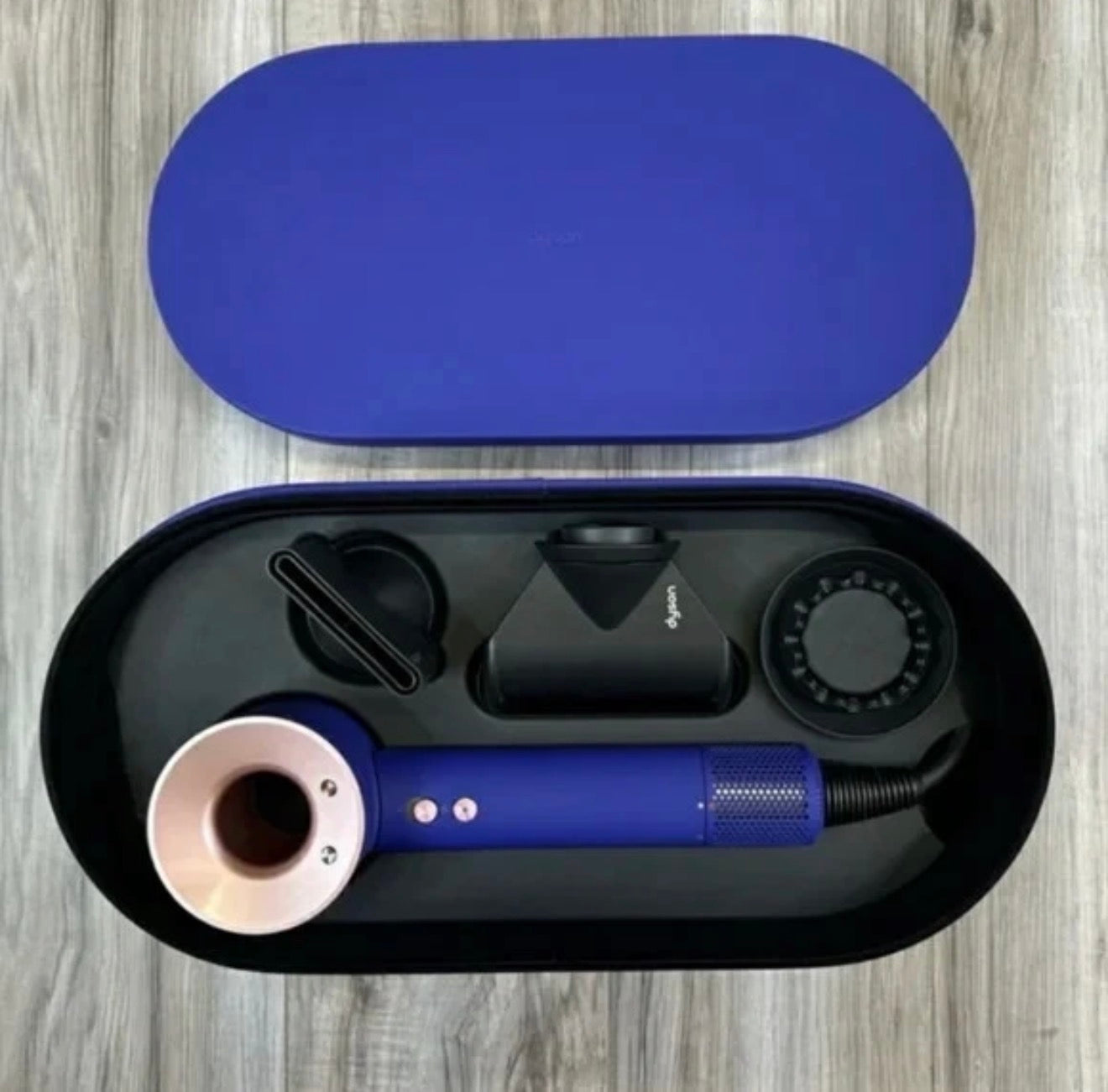 Dyson Supersonic Dryer with Case (Blue/rose gold)