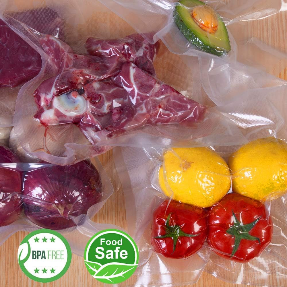 6 Pack 8"X20'(3Rolls) And11"X20'(3Rolls) Food Vacuum Sealer Bags Rolls with BPA Free,Heavy Duty,Great for Sous Vide and Vac Seal Storage