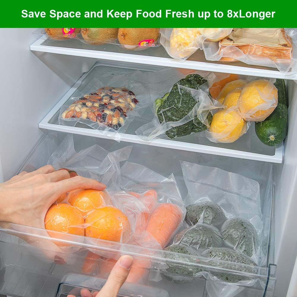 6 Pack 8"X20'(3Rolls) And11"X20'(3Rolls) Food Vacuum Sealer Bags Rolls with BPA Free,Heavy Duty,Great for Sous Vide and Vac Seal Storage